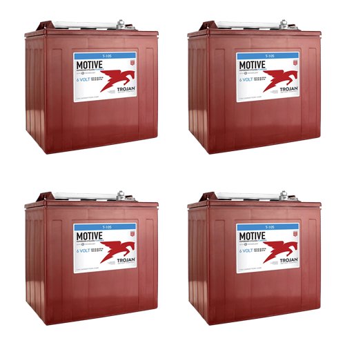 Trojan T-105 6V Battery - 4 Pack 225Ah