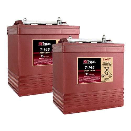 Trojan T145 6 Volt, 260 AH Deep Cycle Battery - 2 Pack