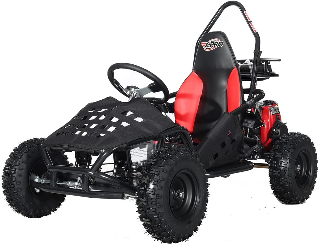 X-PRO Rover 50 Go Kart with Pull Start, Rear Disc Brake with 6" Wheels!