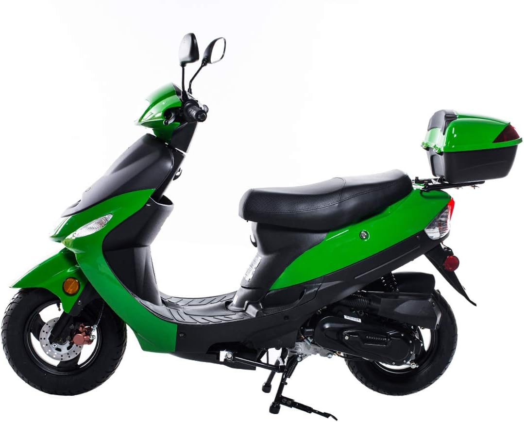 TAO 49cc / 50cc street legal fully automatic scooter moped with a Matching trunk