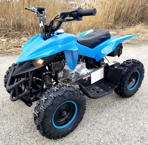 50cc Gas Atv Kids Youth Sport Quad With Electric Start & Throttle Limiter W/ 58cc Motor - Model 6B PLUS