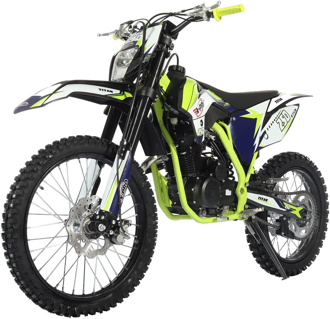 X-PRO 250cc Dirt Bike Zongshen Brand Engine, 5-Speed Manual Transmission, Electric/Kick Start! Big 21"/18" Wheels!