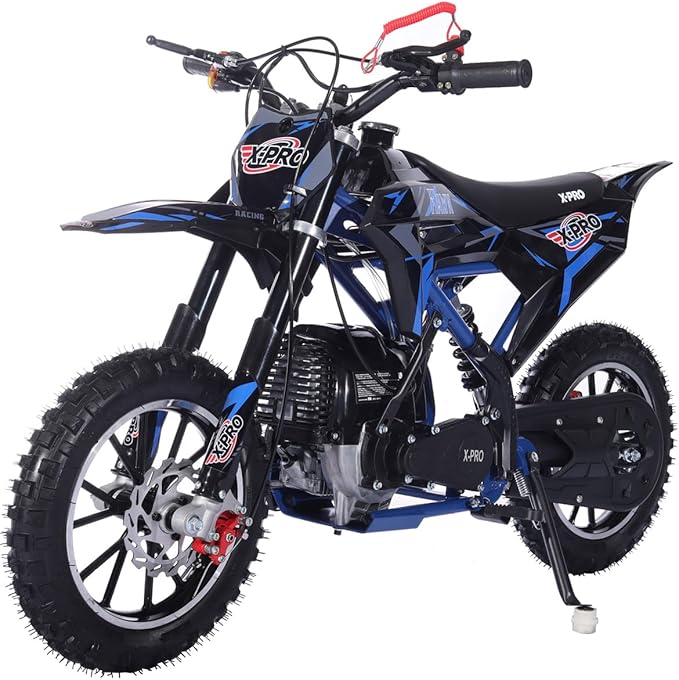 X-PRO Hawk Mini Dirt Bike, Gas Power 4 Stroke Dirt Bike! 40CC Pit Bike, Pull Start, 10" Wheels!