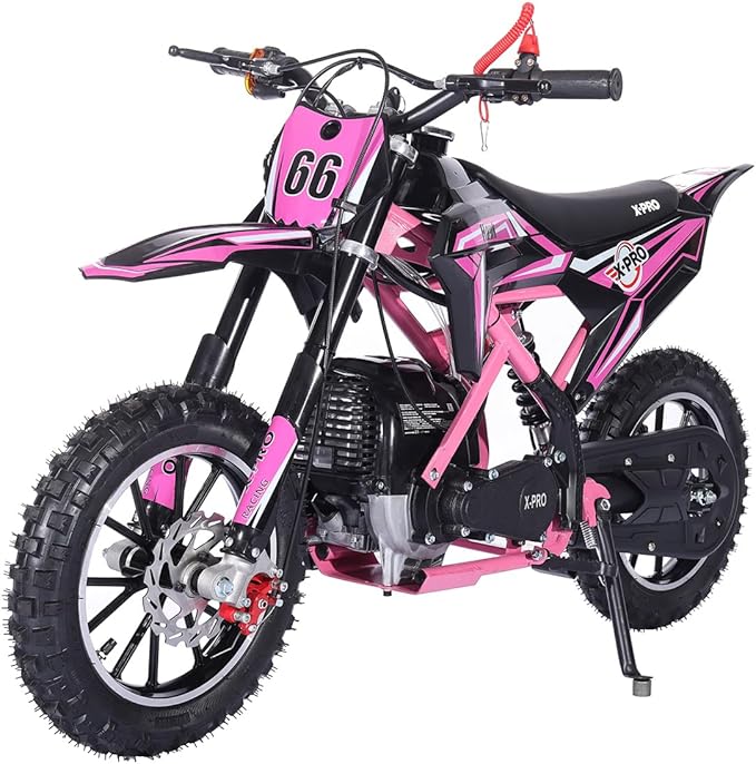 X-PRO Hawk Mini Dirt Bike, Gas Power 4 Stroke Dirt Bike! 40CC Pit Bike, Pull Start, 10" Wheels!