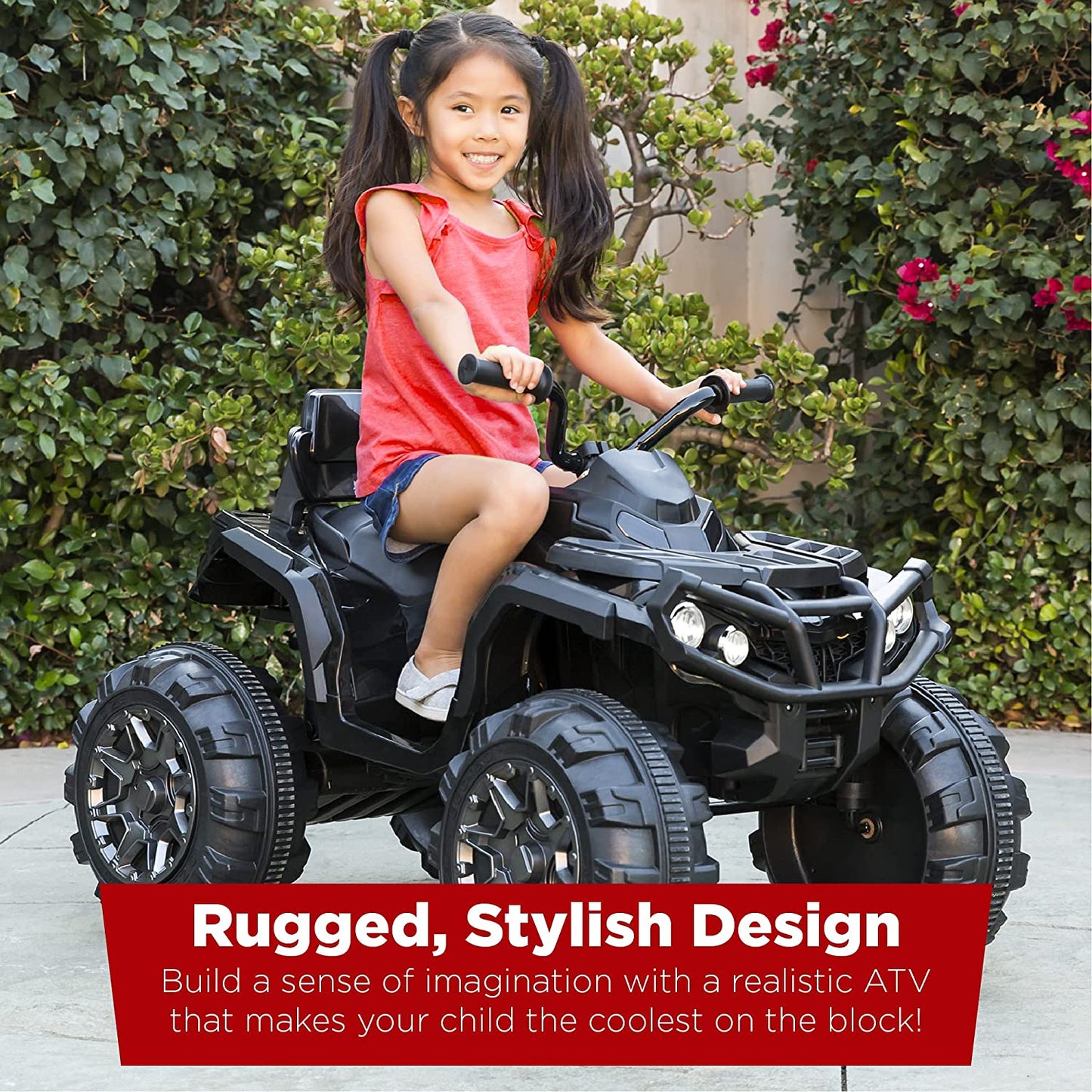 12V Kids Ride-On Electric ATV, 4-Wheeler