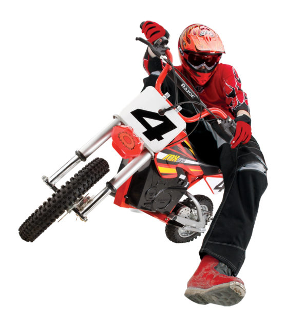 Razor MX500 Red Dirt Rocket High-Torque Electric Motorcycle Dirt Bike for Adult