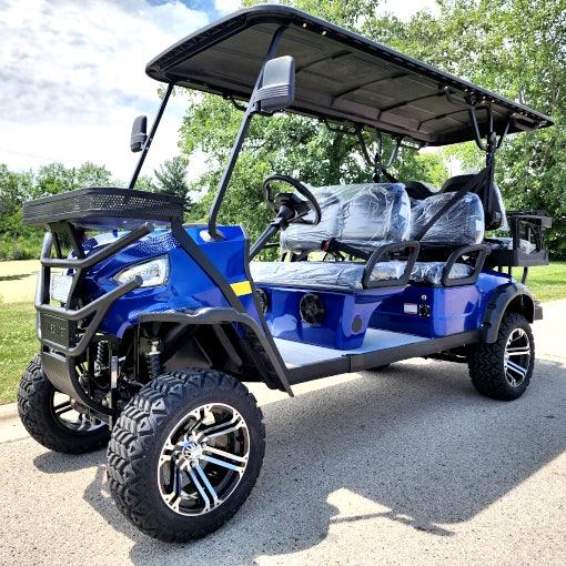 48V Electric Golf Cart 6 Seater Lifted Renegade+ Edition Utility Golf UTV King To Coleman Kandi 6p