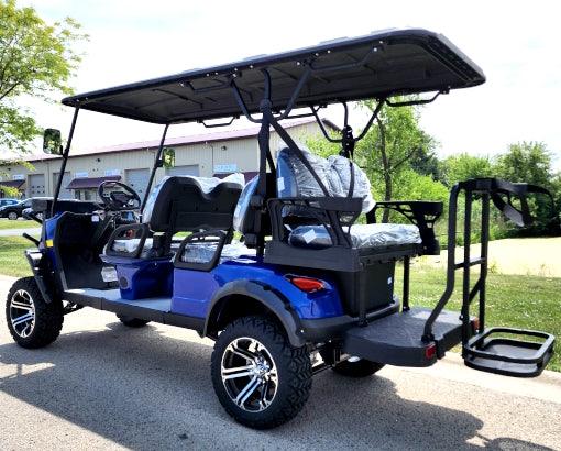 48V Electric Golf Cart 6 Seater Lifted Renegade+ Edition Utility Golf UTV King To Coleman Kandi 6p