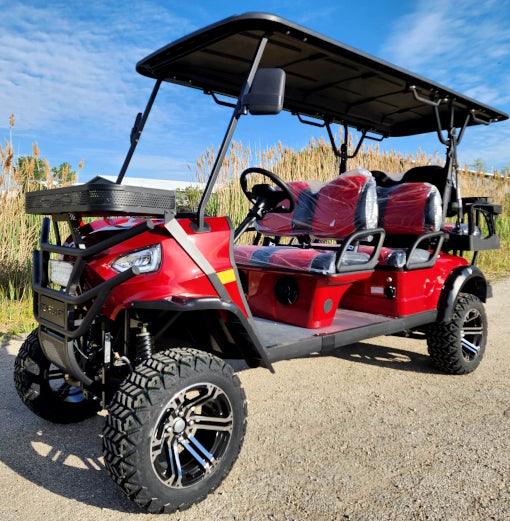 48V Electric Golf Cart 6 Seater Lifted Renegade+ Edition Utility Golf UTV King To Coleman Kandi 6p