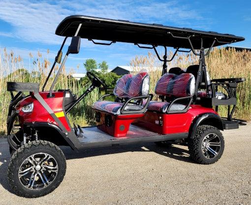 48V Electric Golf Cart 6 Seater Lifted Renegade+ Edition Utility Golf UTV King To Coleman Kandi 6p