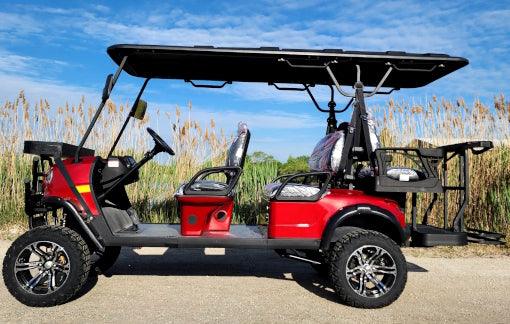 48V Electric Golf Cart 6 Seater Lifted Renegade+ Edition Utility Golf UTV King To Coleman Kandi 6p