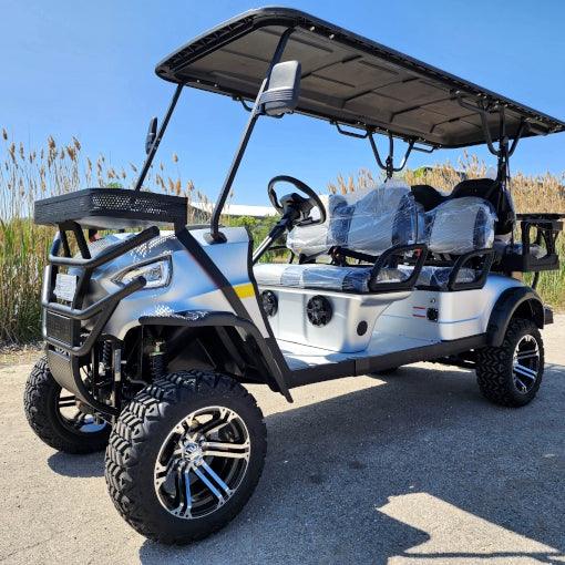 48V Electric Golf Cart 6 Seater Lifted Renegade+ Edition Utility Golf UTV King To Coleman Kandi 6p