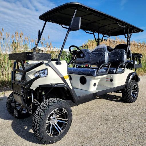 48V Electric Golf Cart 6 Seater Lifted Renegade+ Edition Utility Golf UTV King To Coleman Kandi 6p